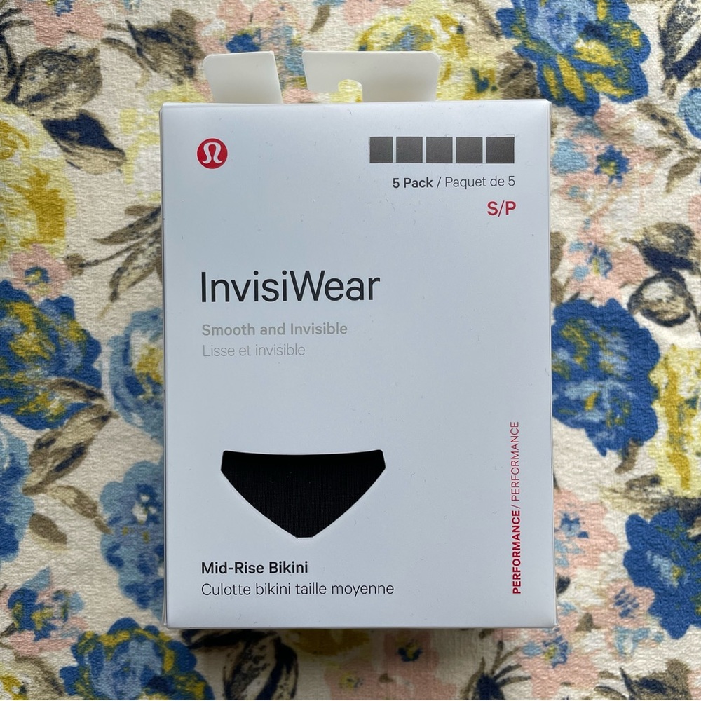 NWT Lululemon underwear (pack of 5) Midrise Bikini S/P